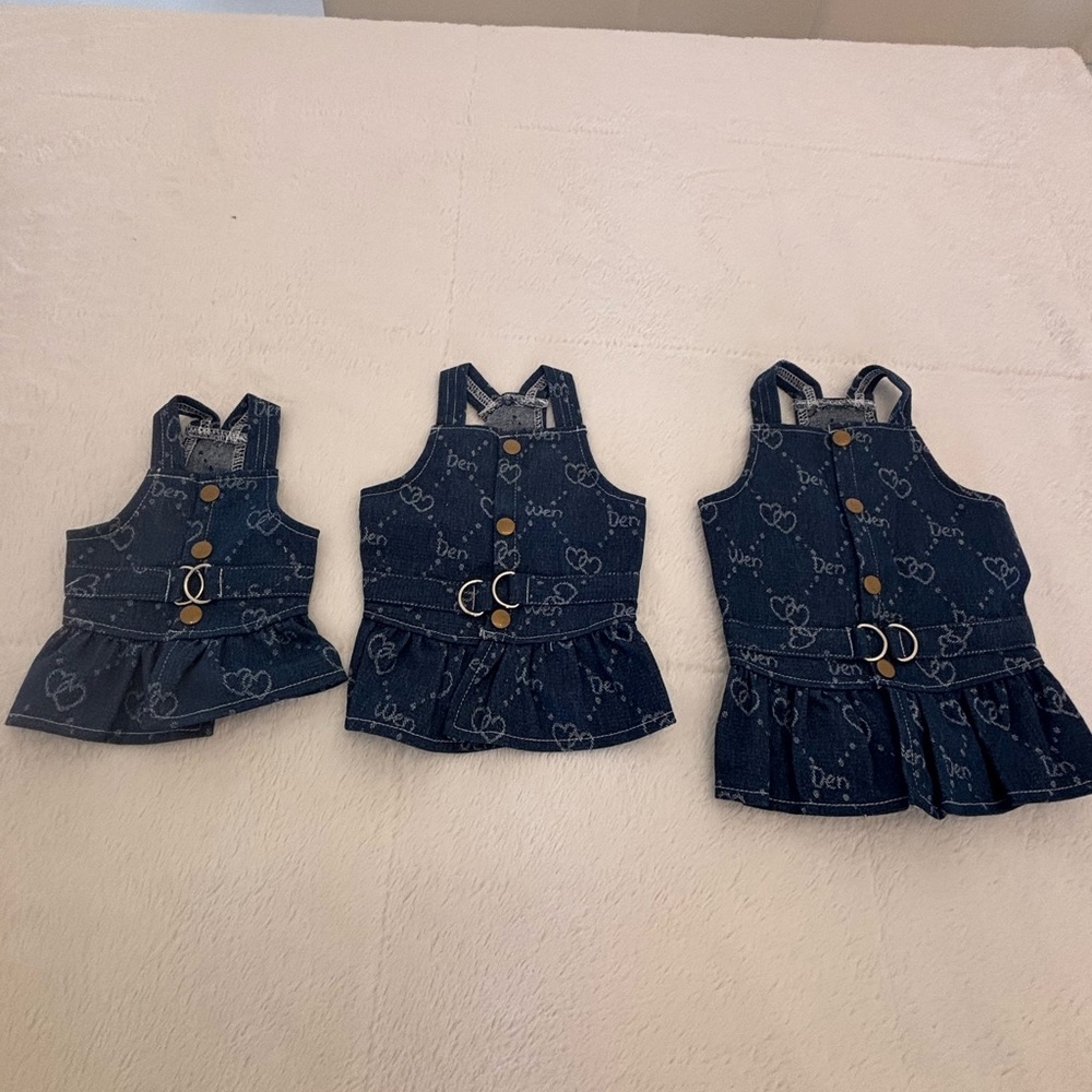 Denium dresses for your babies.